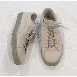 Puma Men’s Size 9.5 US Suede Classic Light Gray Casual Low Top Sneakers Shoes